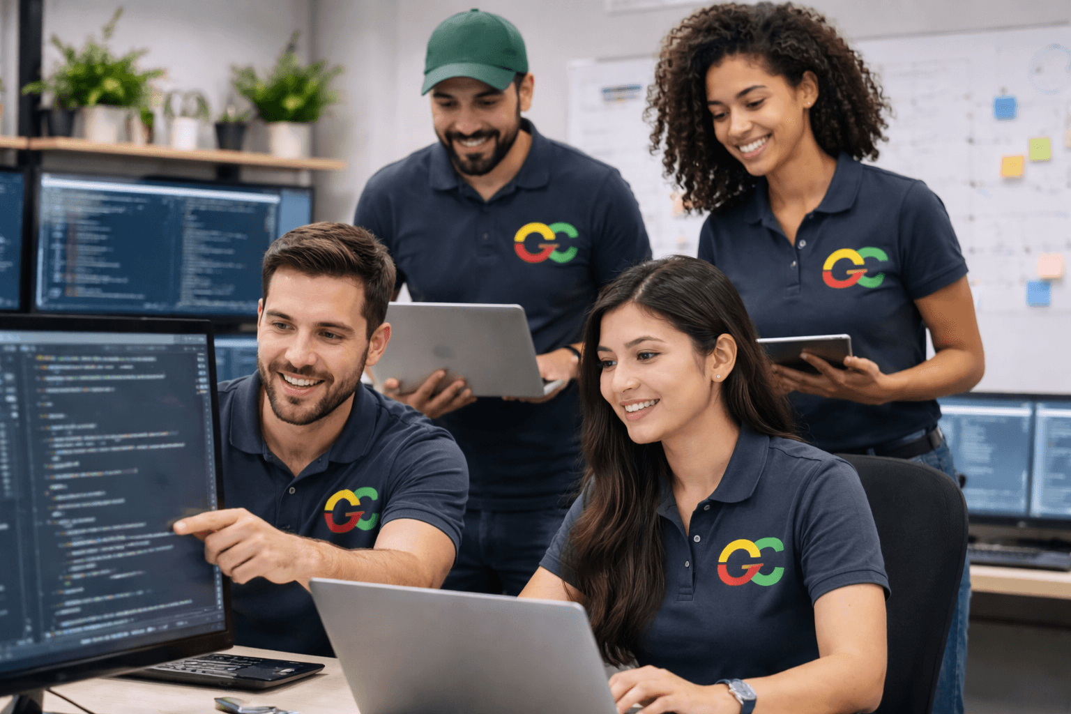 Equipo de G&C en tareas operativas